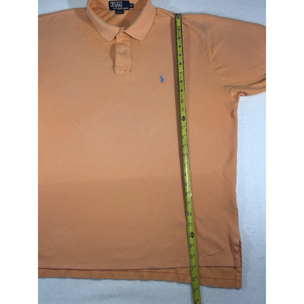 Polo Ralph Lauren Polo Shirt Orange Size XL Short Sleeve Mens Classic Fit